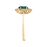 Diamond ring with Emerald Princess3