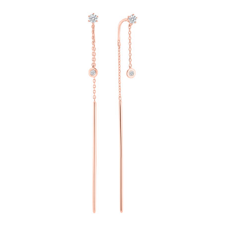 Diamond earrings Simplicity