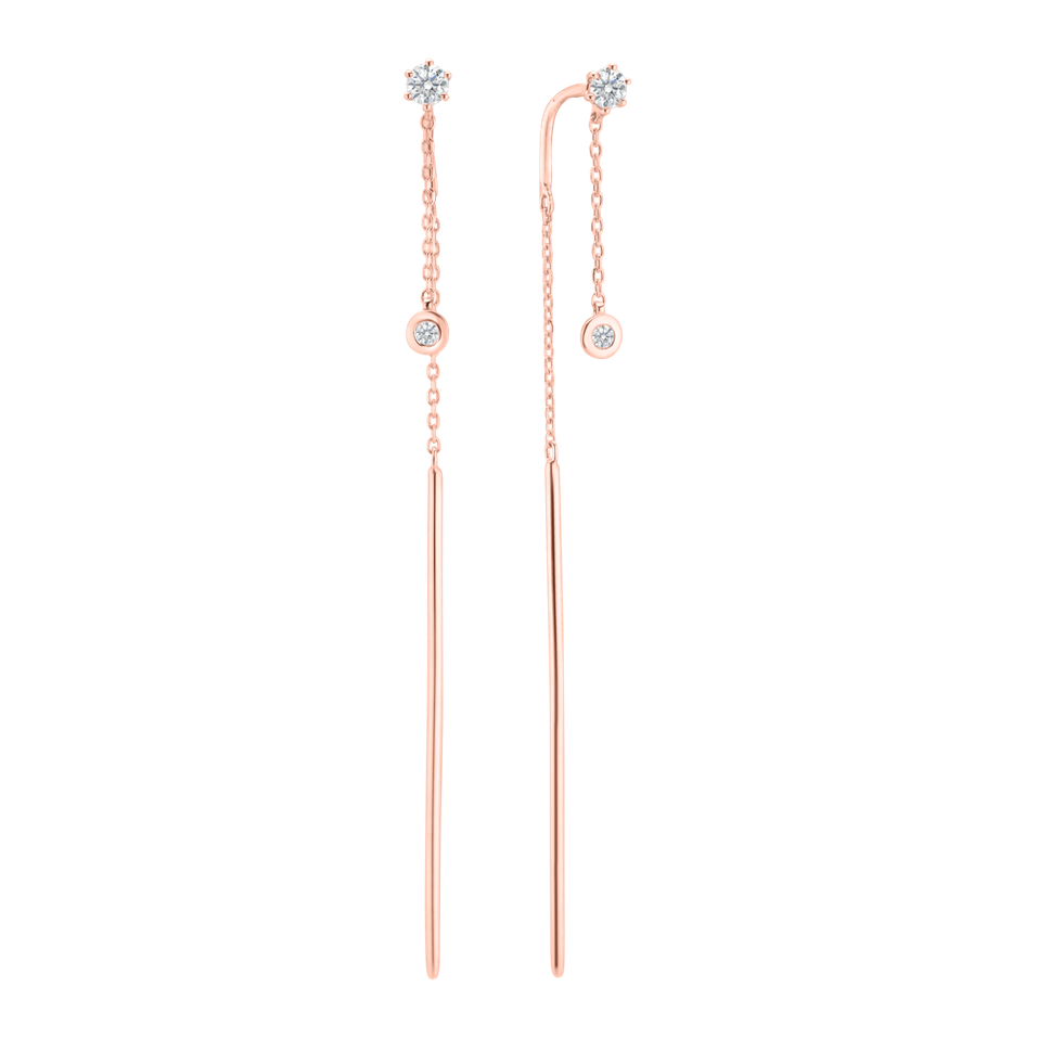 Diamond earrings Simplicity