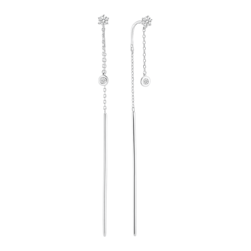 Diamond earrings Simplicity