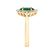 Diamond ring with Emerald Princess3