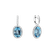 Diamond earrings with Aquamarine Royal Hope3