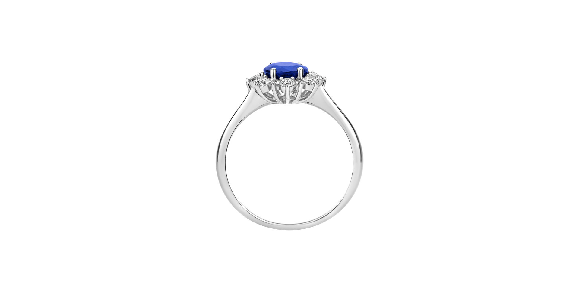 Diamond ring with Tanzanite Trixie Princess