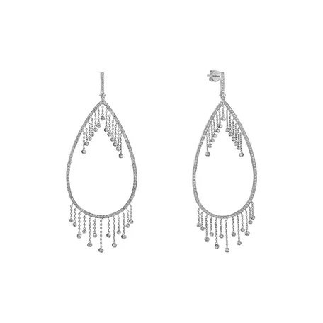 Diamond earrings Rain of tears