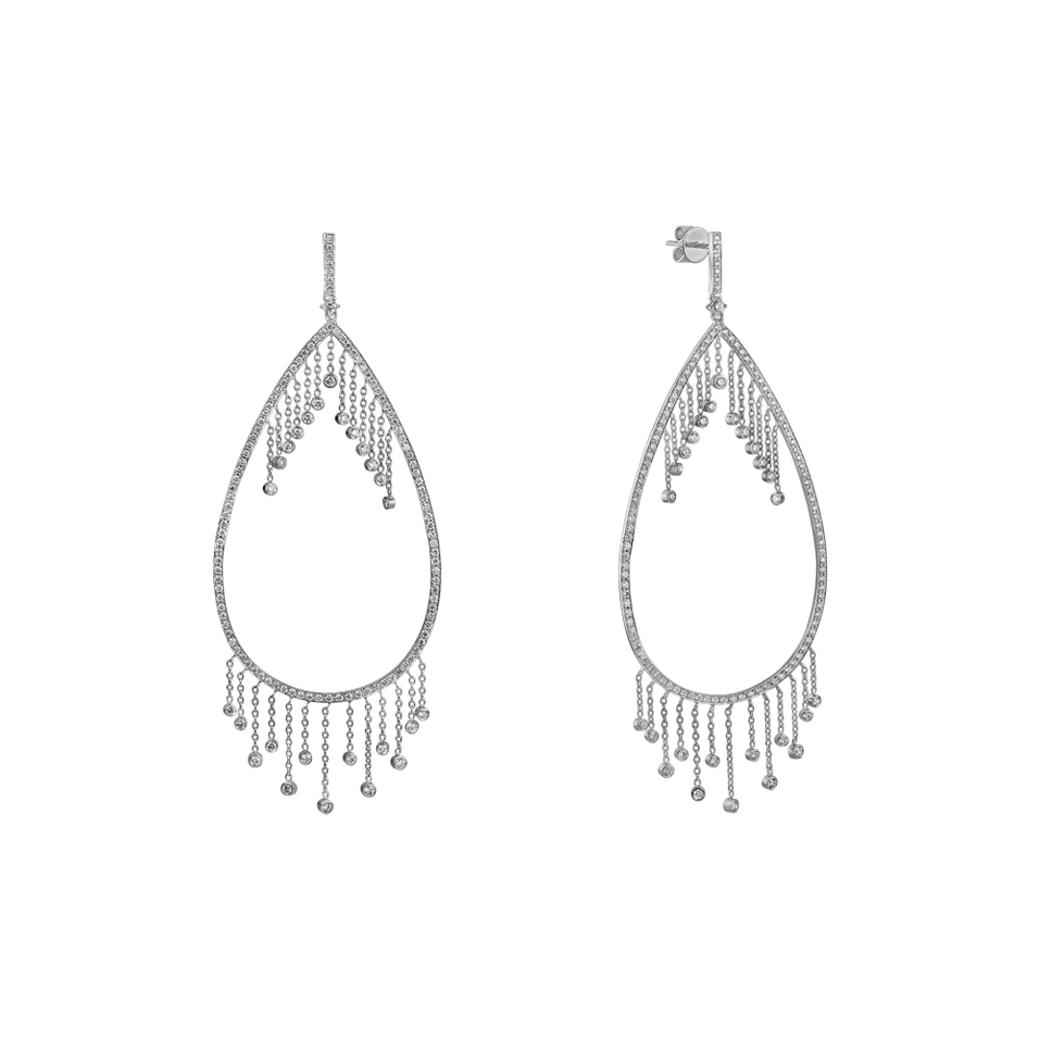 Diamond earrings Rain of tears