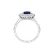 Diamond ring with Sapphire Princess Joy3