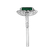 Diamond ring with Emerald Glamour Princess3