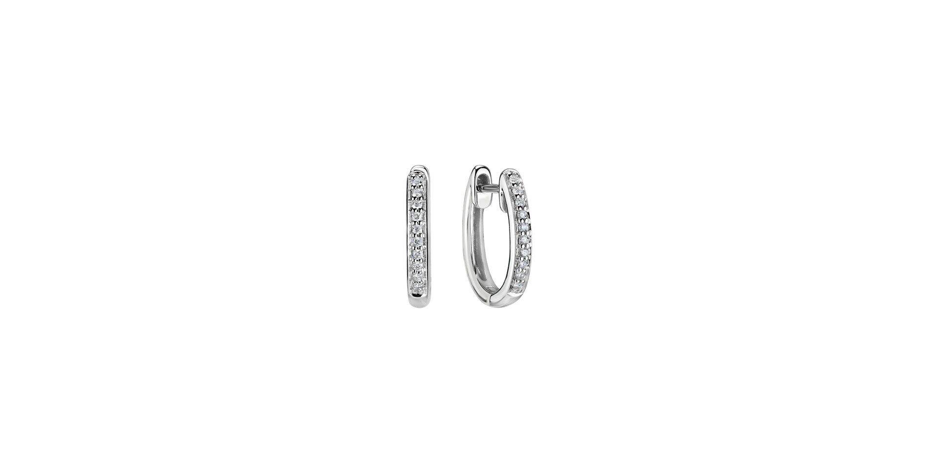 Diamond earrings Midnight Loop