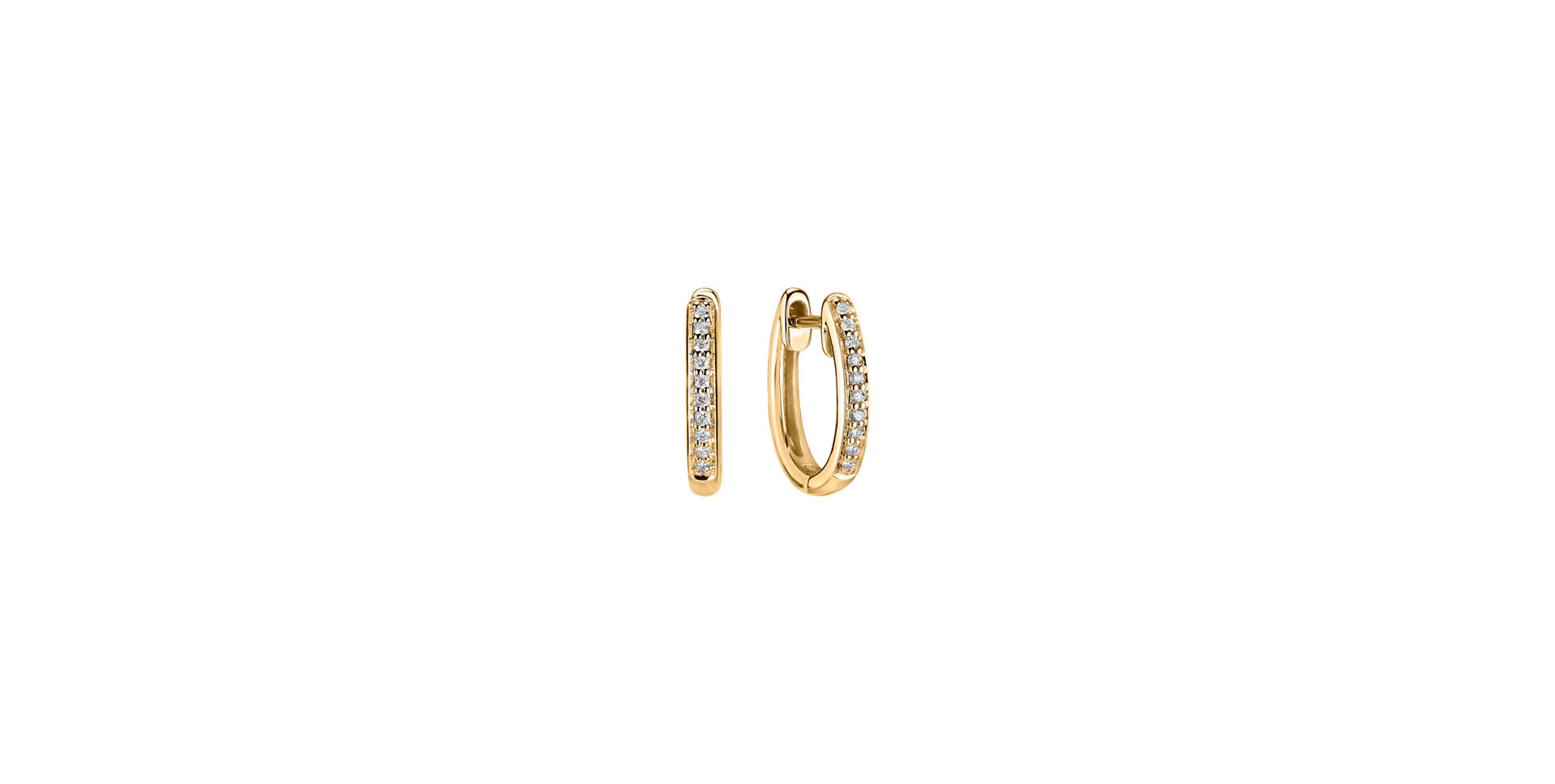 Diamond earrings Midnight Loop