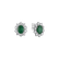 Diamond earrings with Emerald Princess3