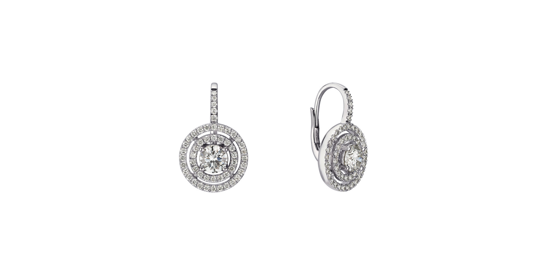 Diamond earrings Shiny Circles