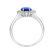 Diamond ring with Tanzanite Princess3