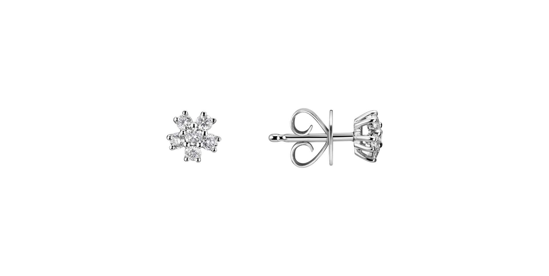 Diamond earrings Sparkless
