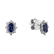 Diamond earrings with Tanzanite Princess3