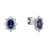 Diamond earrings with Tanzanite Princess3