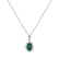 Diamond pendant with Emerald Princess3