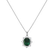 Diamond pendant with Emerald Princess3