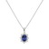 Diamond pendant with Tanzanite Princess3