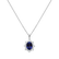 Diamond pendant with Tanzanite Princess3