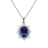Diamond pendant with Tanzanite Princess3