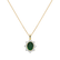 Diamond pendant with Emerald Princess3