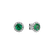 Diamond earrings with Emerald Bloom Spark3