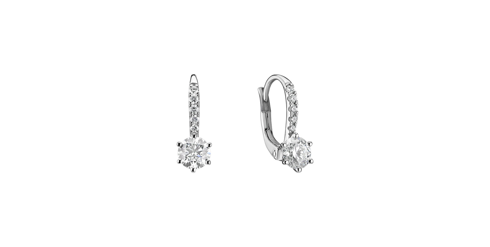 Diamond earrings Sparkless