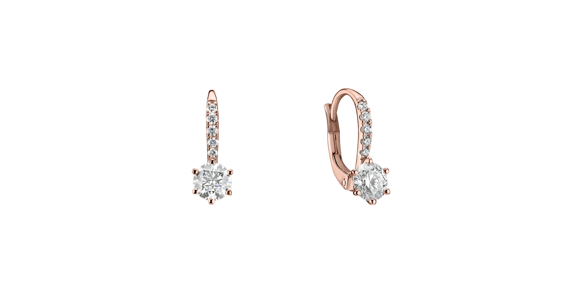 Diamond earrings Sparkless