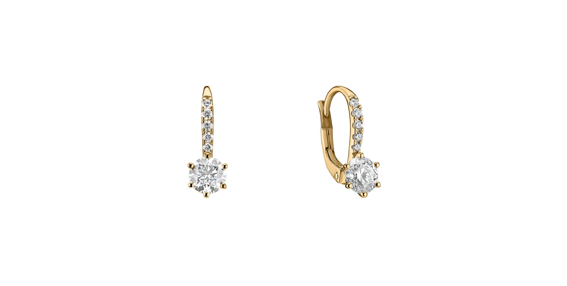 Diamond earrings Sparkless