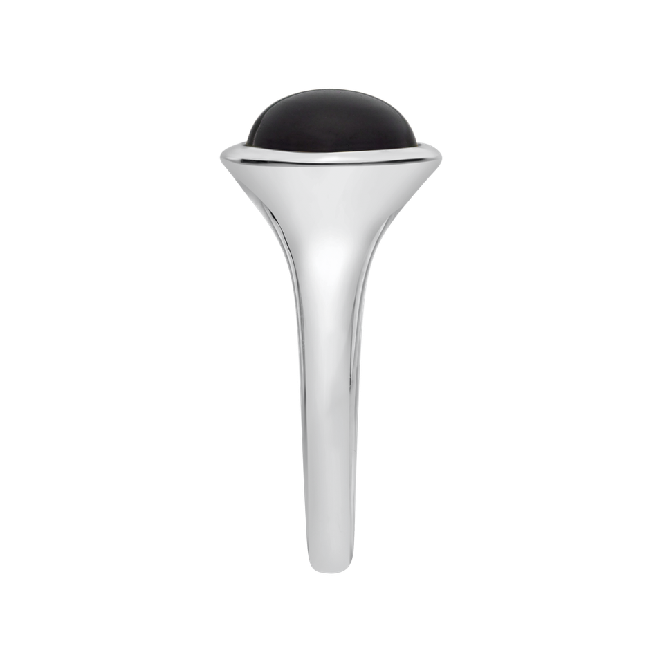 Ring with Smoky Quartz Bonbon