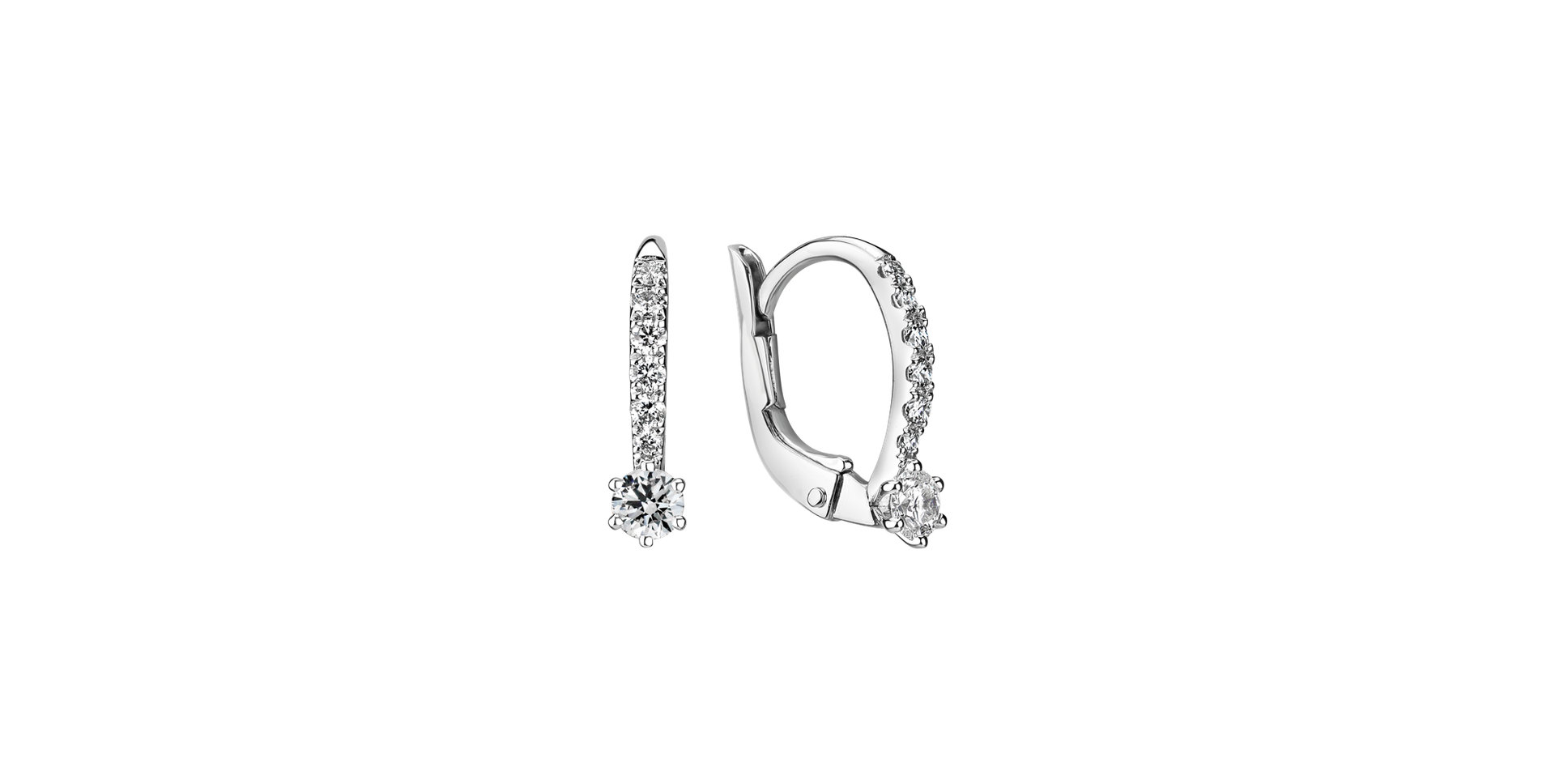 Diamond earrings Sparkless
