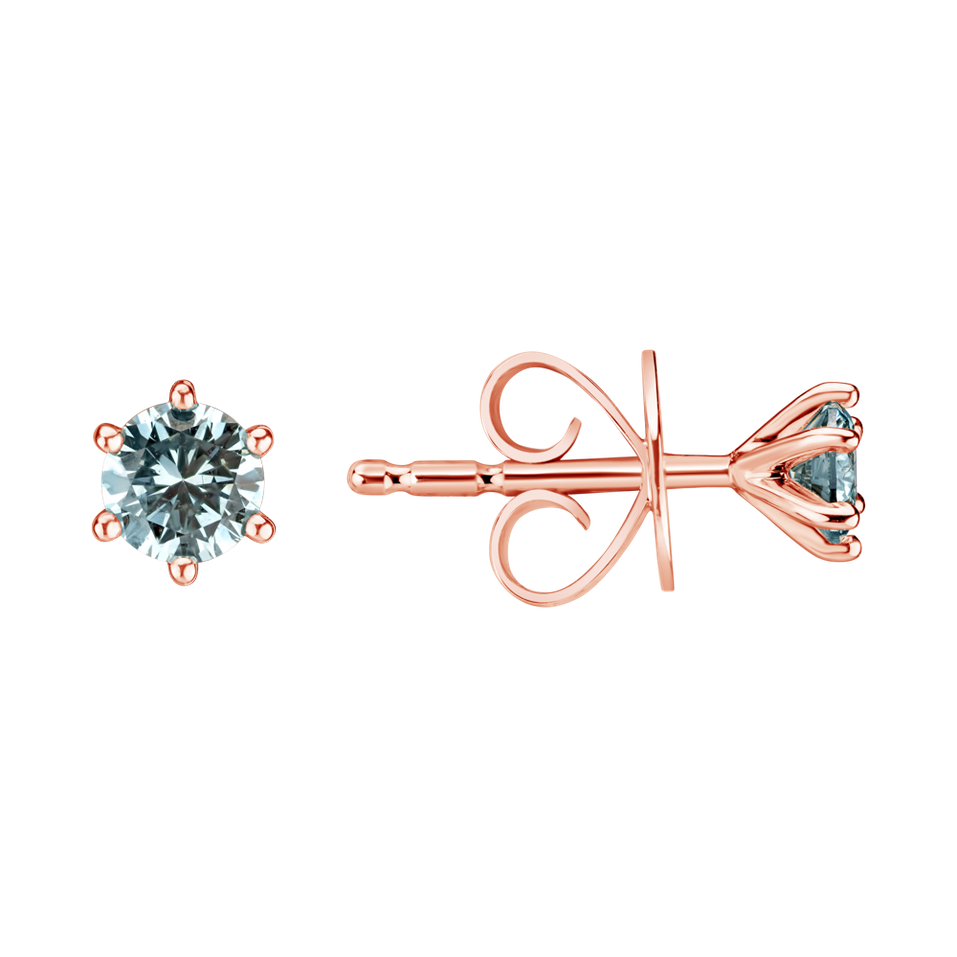 Earrings with blue diamonds Vesper Romance