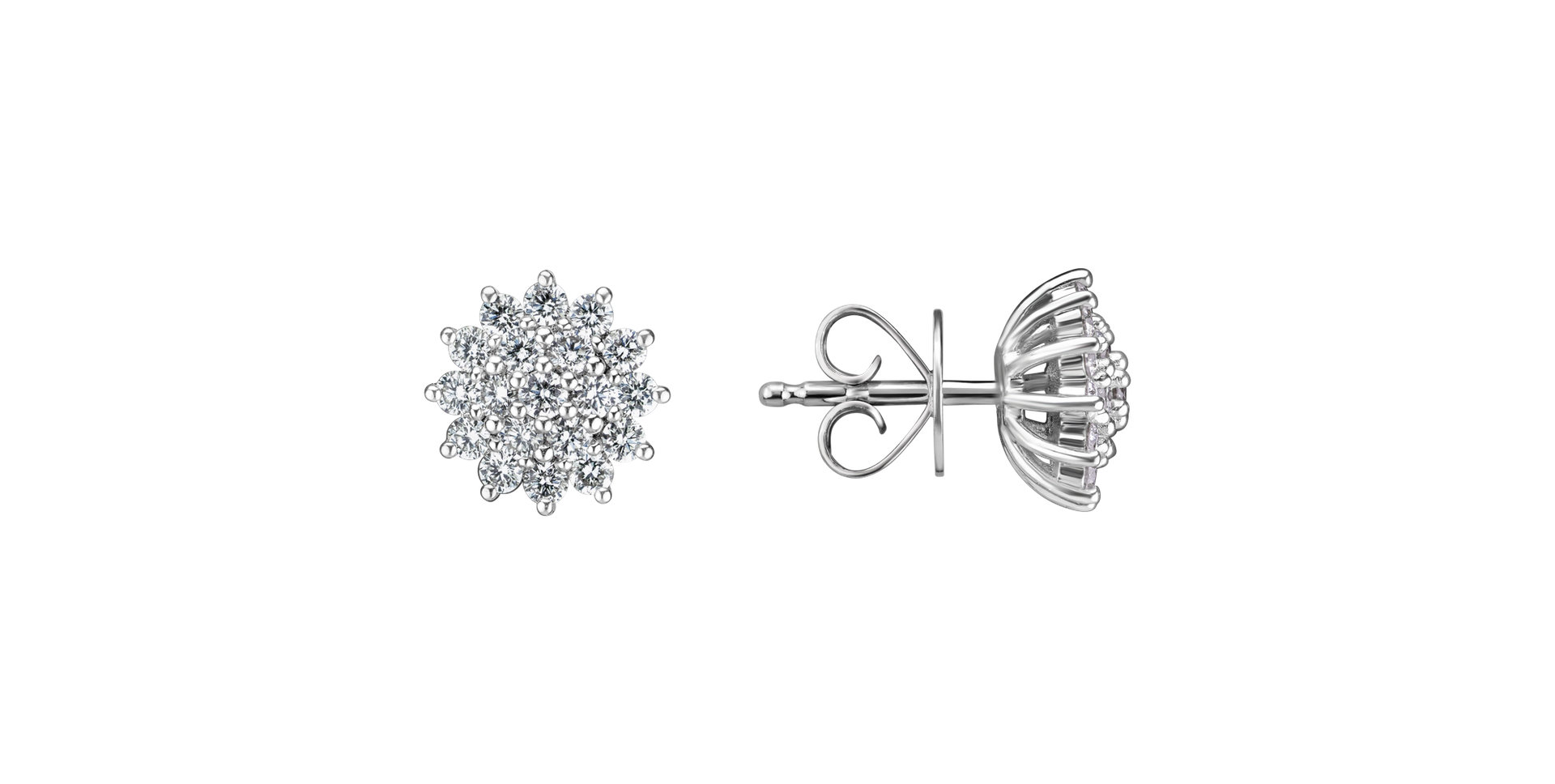 Diamond earrings Delicate Star