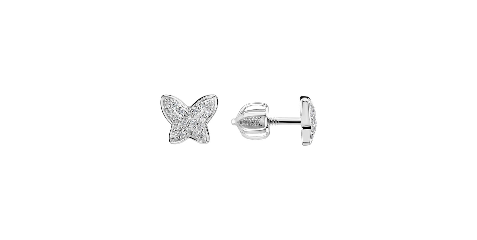 Diamond earrings Amazing Butterfly