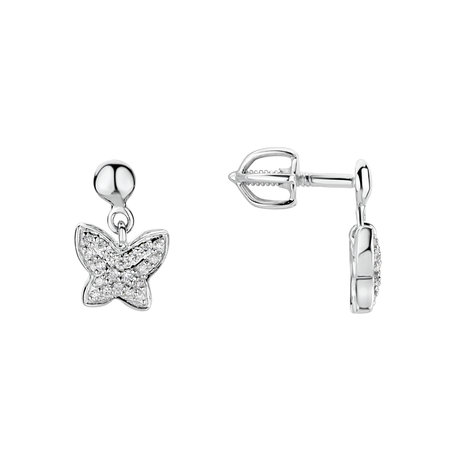 Diamond earrings Amazing Butterfly