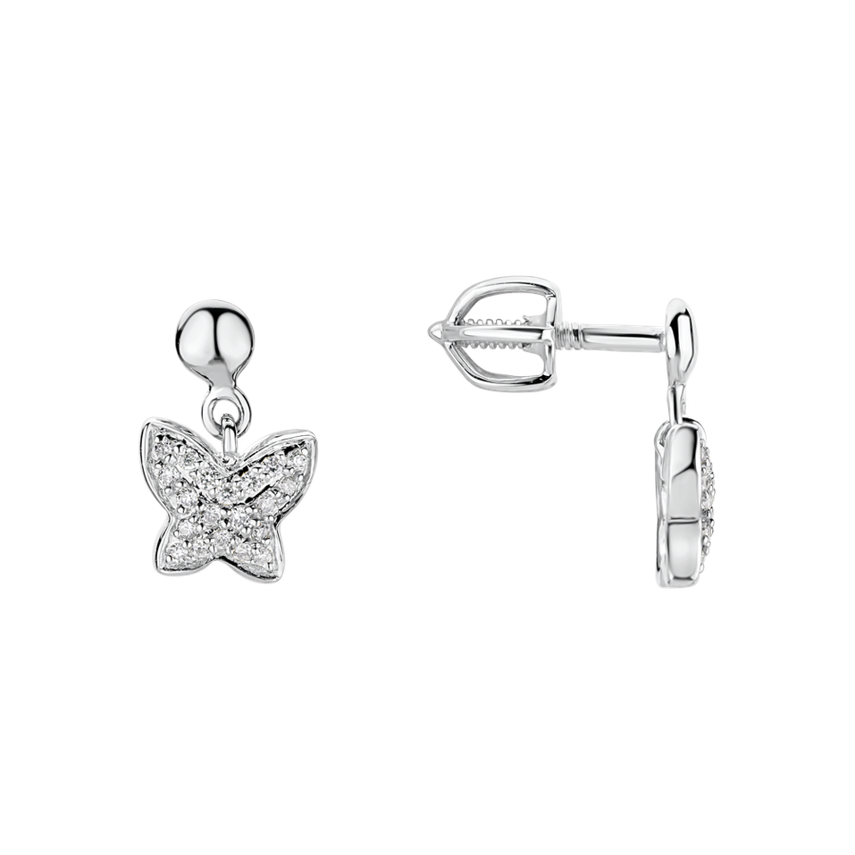 Diamond earrings Amazing Butterfly