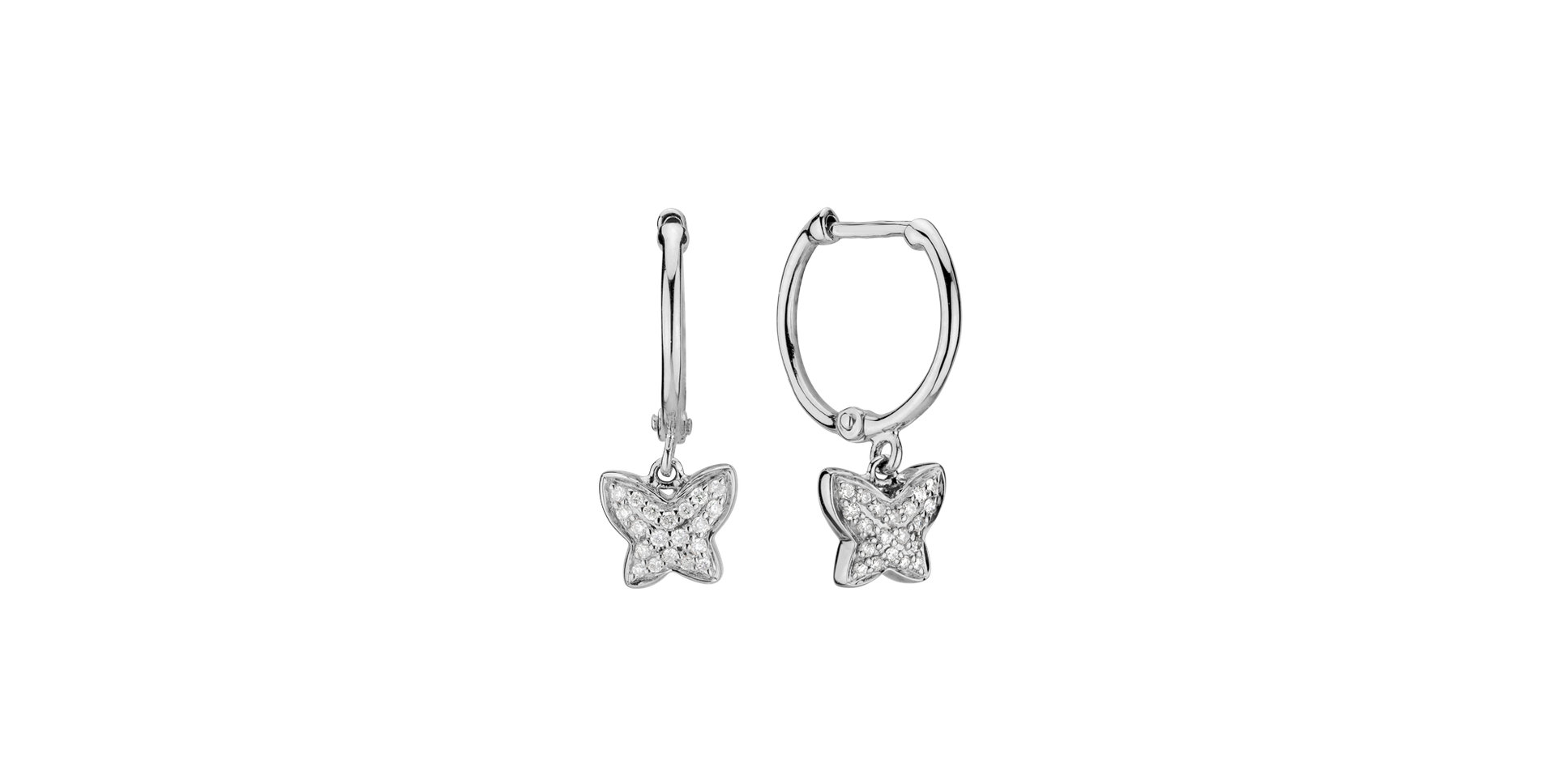 Diamond earrings Amazing Butterfly