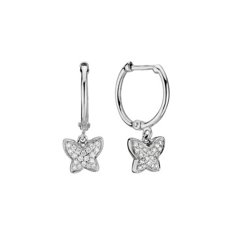 Diamond earrings Amazing Butterfly