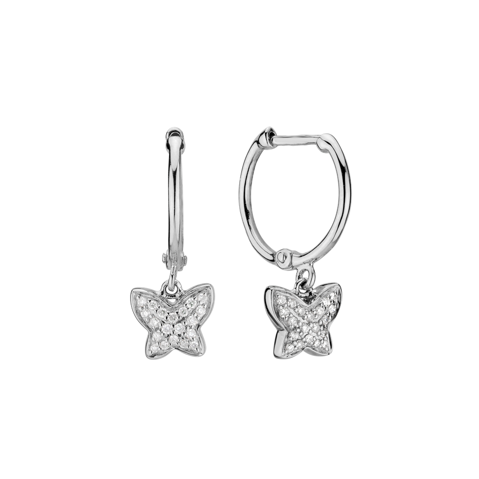 Diamond earrings Amazing Butterfly
