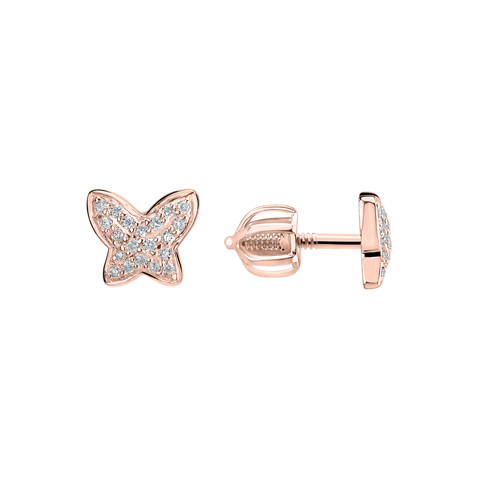 Diamond earrings Amazing Butterfly