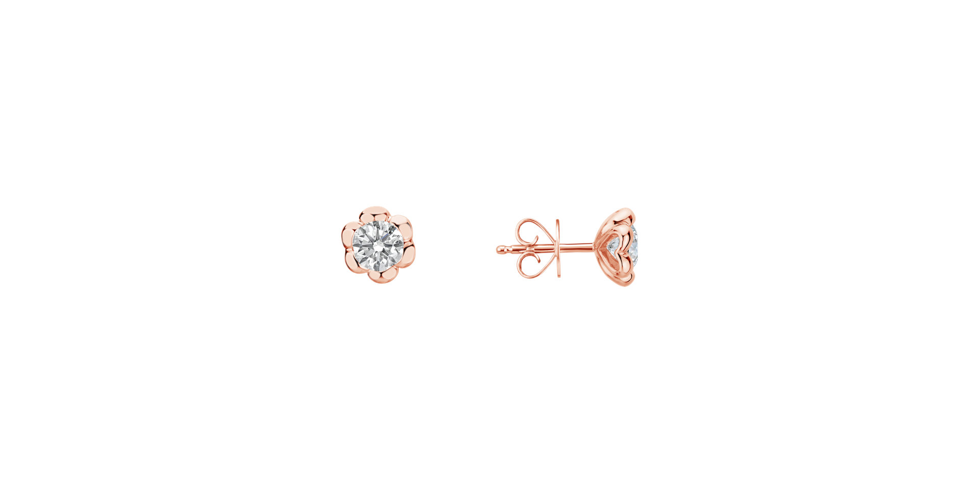 Diamond earrings Blooming Love