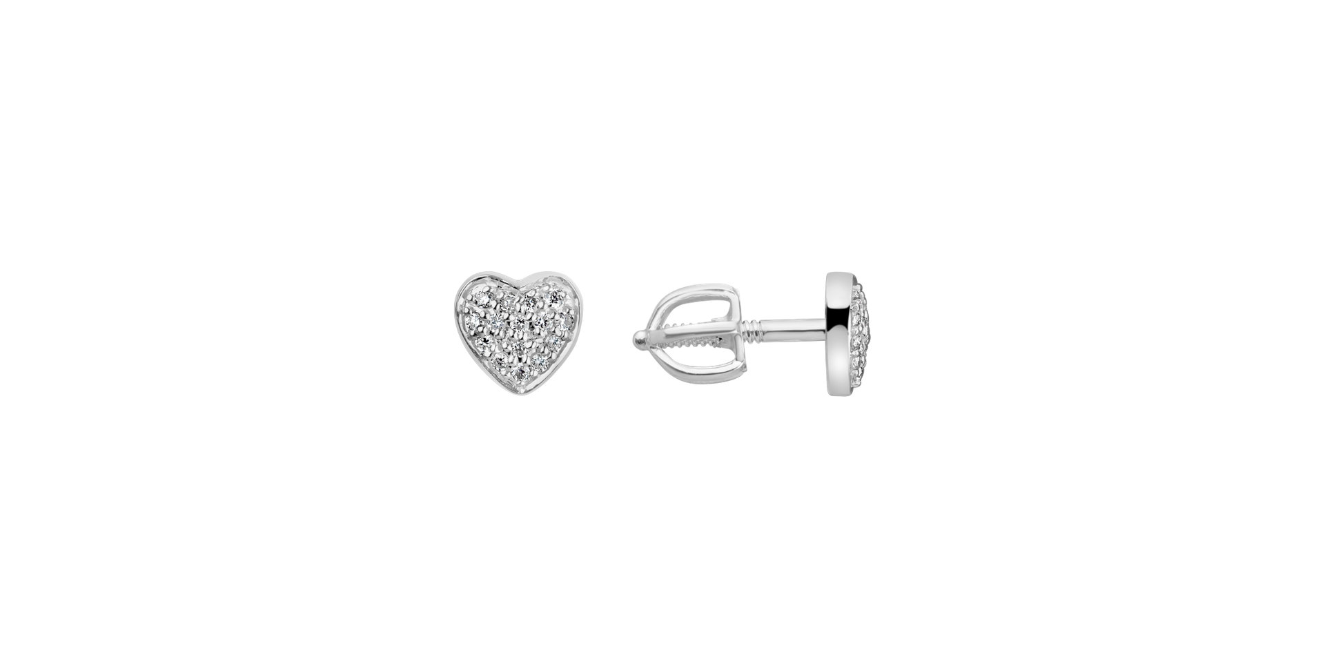 Diamond earrings Amazing Heart