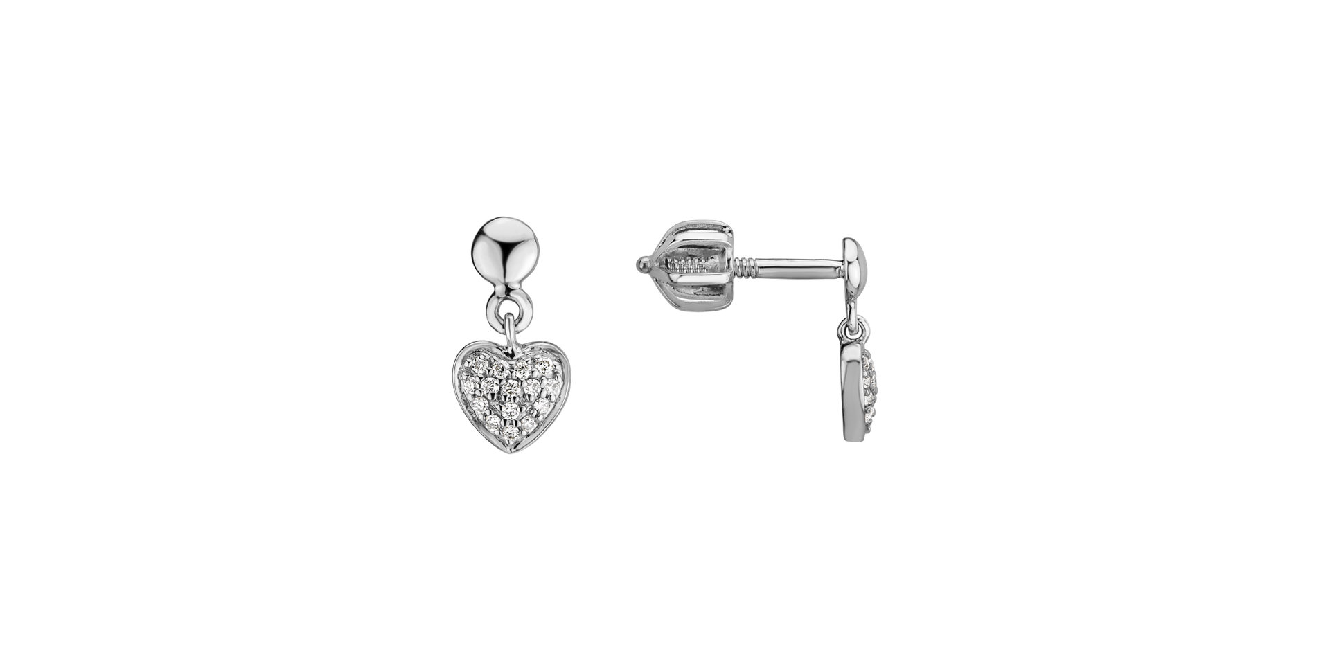 Diamond earrings Amazing Heart