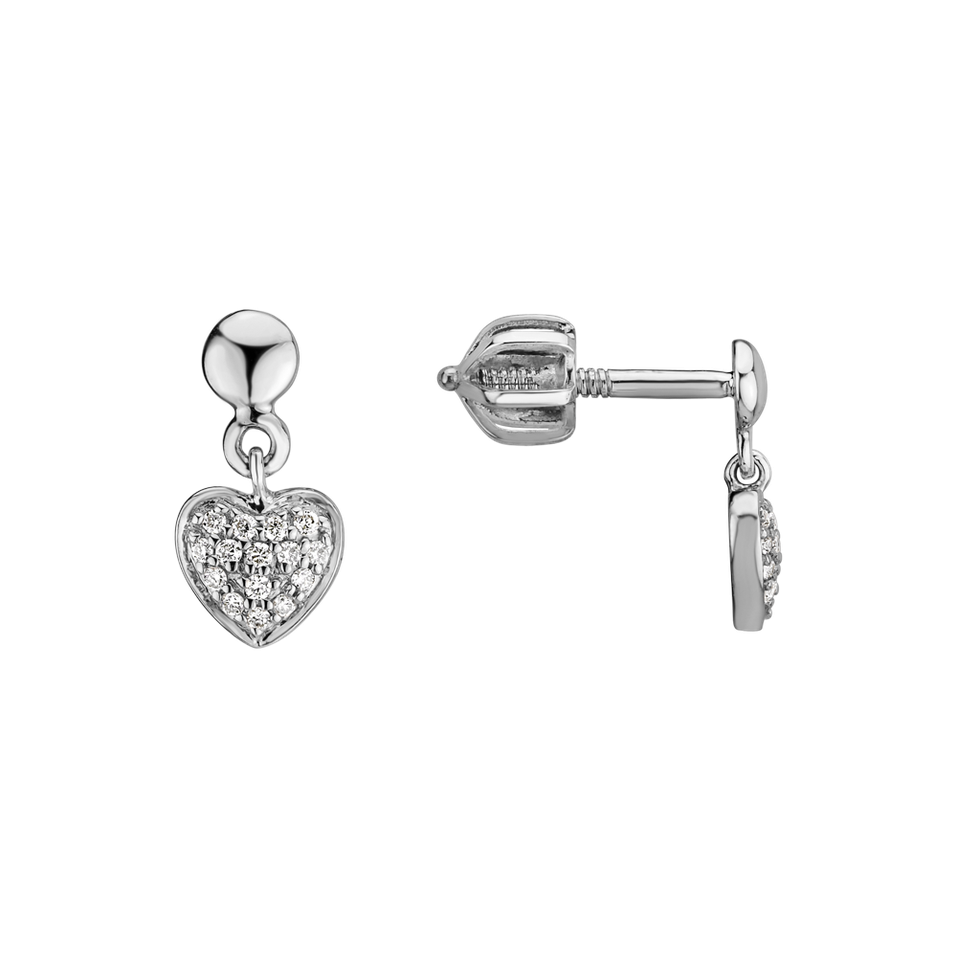 Diamond earrings Amazing Heart