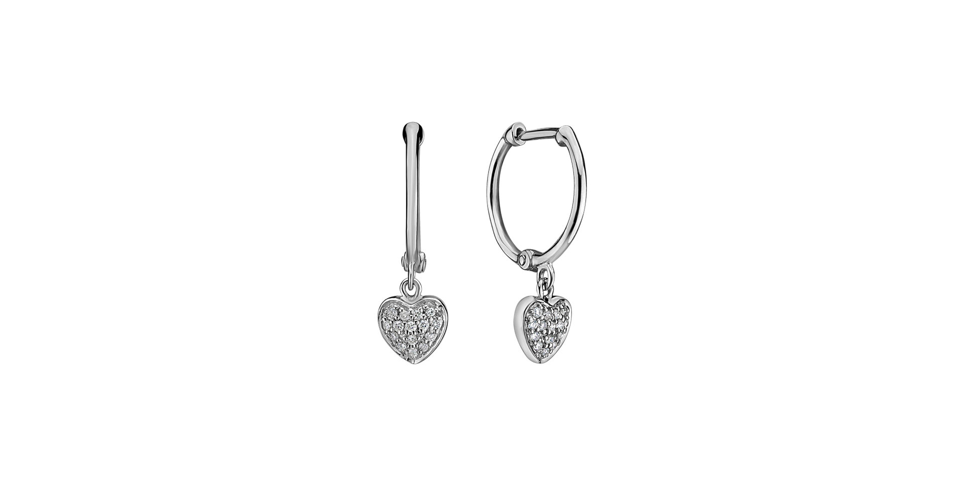 Diamond earrings Amazing Heart