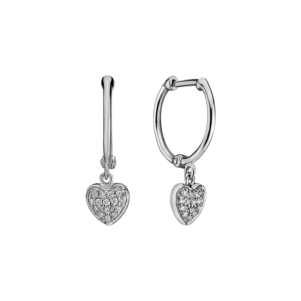 Diamond earrings Amazing Heart