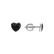 Earrings with black diamonds Amazing Heart3
