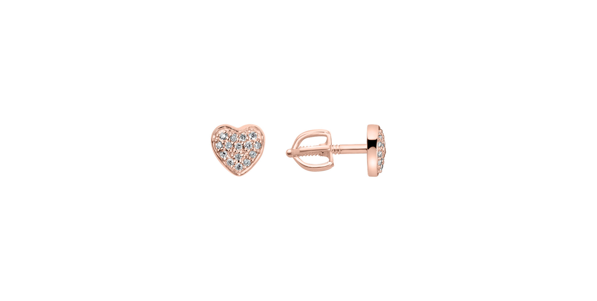 Diamond earrings Amazing Heart