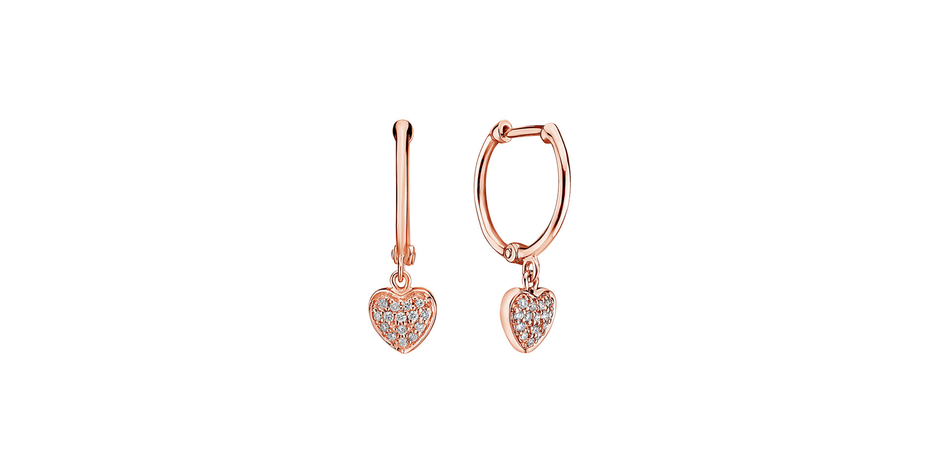 Diamond earrings Amazing Heart