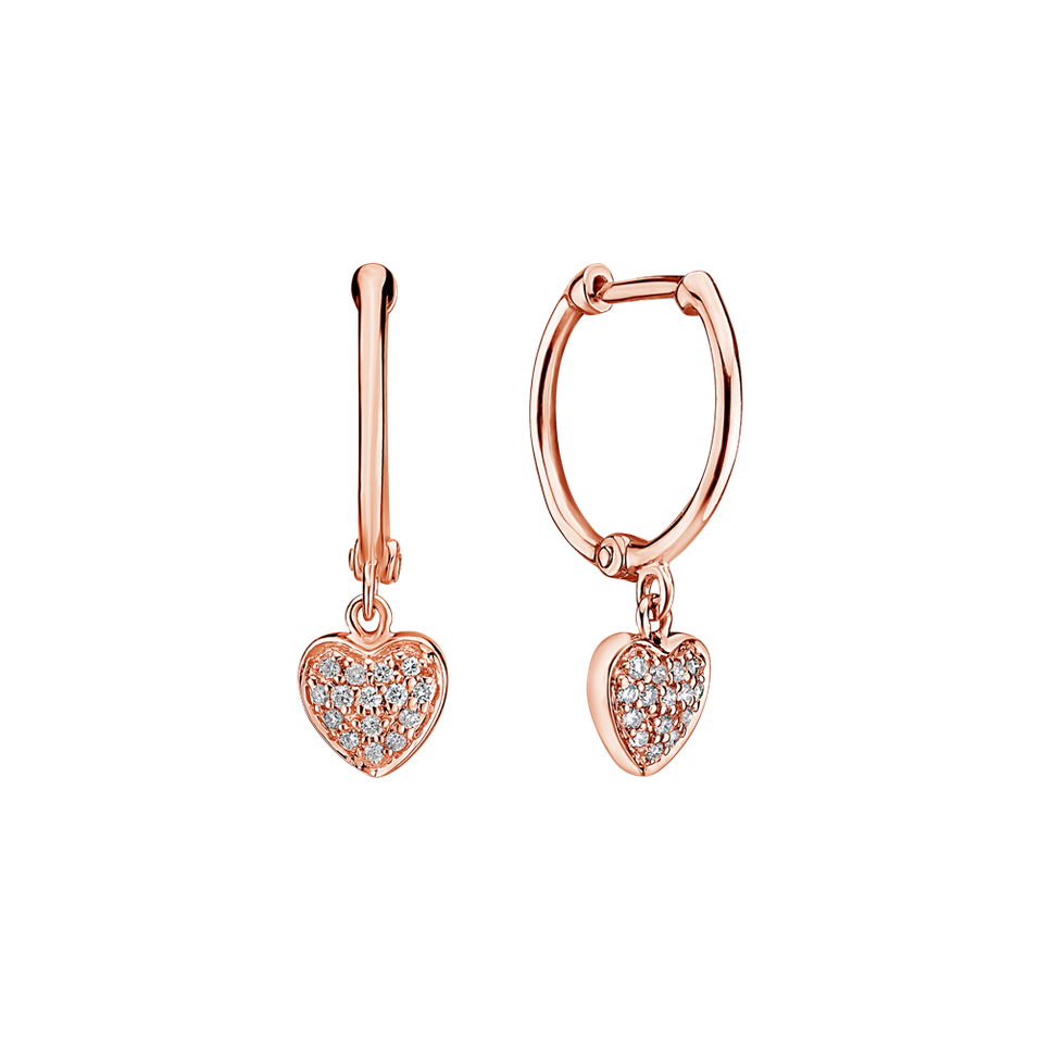 Diamond earrings Amazing Heart